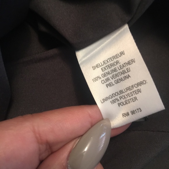 ❌SOLD❌ W By Worth Charcoal Gray Leather Pencil - Picture 7 of 8